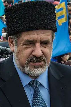 Refat Abdurachmanovič Čubarov (18. května 2014)