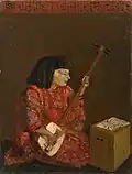 Rjúsei Kišida: Reiko hrající na šamisen
