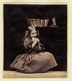 Oscar Gustav Rejlander: Dívka s ptáčkem, asi 1860