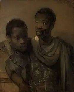 Rembrandt – Dva mladí Afričané (1661)