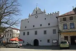 Renaissance townhall in Brtnice, Jihlava District.jpg