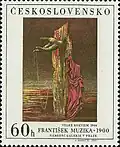Československá poštovní známka – Umění 1969 – obraz F. Muzika, Velké rekviem