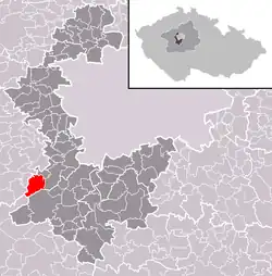 Řevnice na mapě
