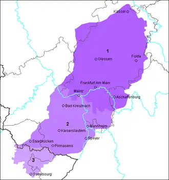 Mapa rozšíření jazyka