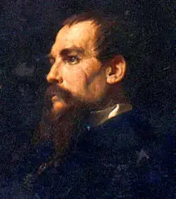 Portrét Richarda Francise Burtona od Fredericka Leightona v National Portrait Gallery v Londýně