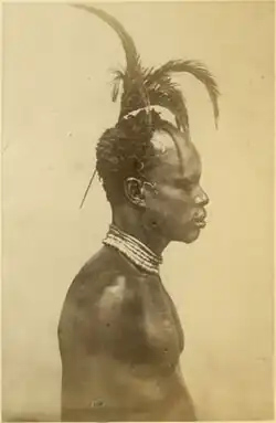 Muž kmene Avukaja, Súdán, 1877–1880