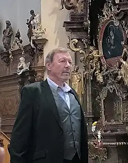 Richard Haan při koncertu v bazilice sv. Markéty v Břevnově (2024)