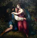 K.F.Sohn, Armida v objetí s Rinaldem, 1828