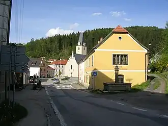 Silnice II/160 v Rožmberku nad Vltavou