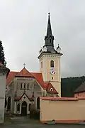 Boční vchod do kostela