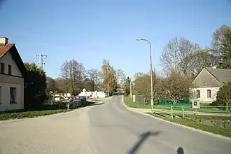 Silnice II/134 v Horní Olešné