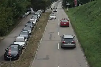 Úsek ulice pod hotelem Rakovec
