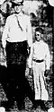Desetiletý Robert Wadlow (vlevo) s vrstevníkem