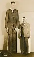 Wadlow se svým otcem