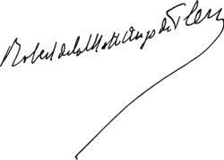 Robert de Flers – podpis