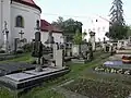 Část hřbitova v okolí kostela, 23. června 2009
