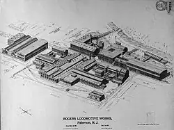 Nákres Rogersovy lokomotivky z roku 1906
