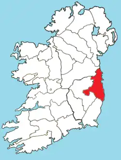 Arcidiecéze Dublin na mapě