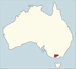 Arcidiecéze Melbourne na mapě