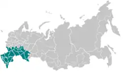 Diecéze saratovská svatého Klimenta na mapě