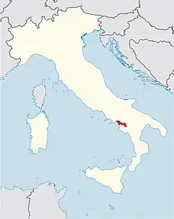 Arcidiecéze Salerno–Campagna–Acerno na mapě
