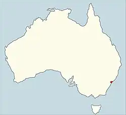 Arcidiecéze Sydney na mapě