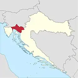 Arcidiecéze Rijeka na mapě