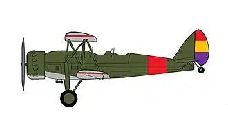Romano R.82 španělského republikánského letectva, výcviková základna v El Carmolí.