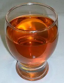 Sklenka nápoje rooibos