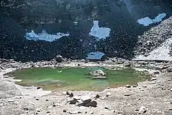 Jezero Rúp Kund v srpnu 2014