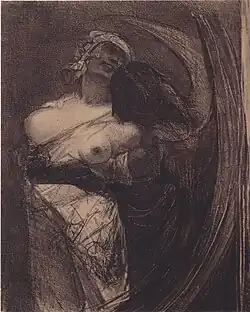 Chladný ďábel rozm: 17,2x13,7 cm technika: litografie umístění: Namur, Vallonia, Belgie