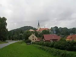 Pohled na obec od jihu