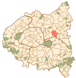 Rosny-sous-Bois na mapě