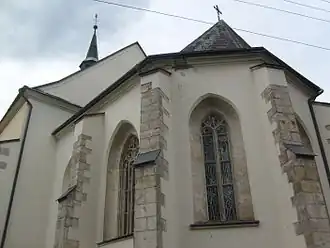 Závěr kostela sv. Václava v Rovensku pod Troskami