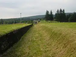 Protitankový příkop u československého opevnění