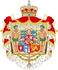Dánský znak (1819–1903), první verze bez Norského lva