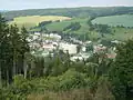Výhled z rozhledny směrem k Březové nad Svitavou