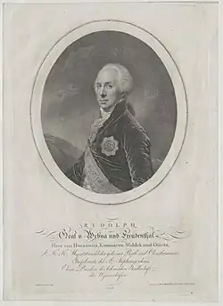 Rudolf Jan Bruntálský z Vrbna, kresba z roku 1806