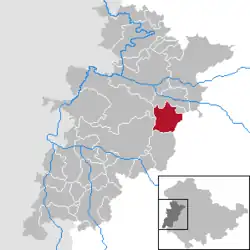 Ruhla na mapě