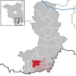 Ruhland na mapě
