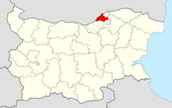 Obština na mapě Bulharska
