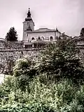Pohled ke kostelu z jihu