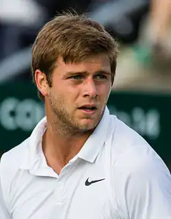Ryan Harrison v kvalifikaci Wimbledonu 2015