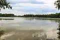 pohled na rybník Velký Karlov
