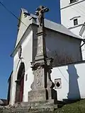 Rychnov na Moravě krucifix u kostela.JPG