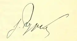 Jan Rypka – podpis