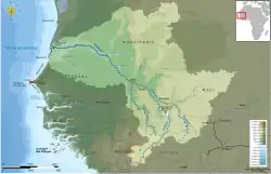 Povodí řeky a jejích zdrojnic