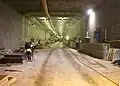 Tunel pod jezerem v říjnu 2013