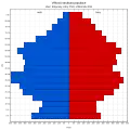 Věková struktura obyvatel obce Rokycany roku 2011