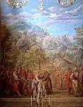 Svatý František přijímá muže a ženy do třetího řádu v Cannaře; Baldassare Croci (1602-1603)
